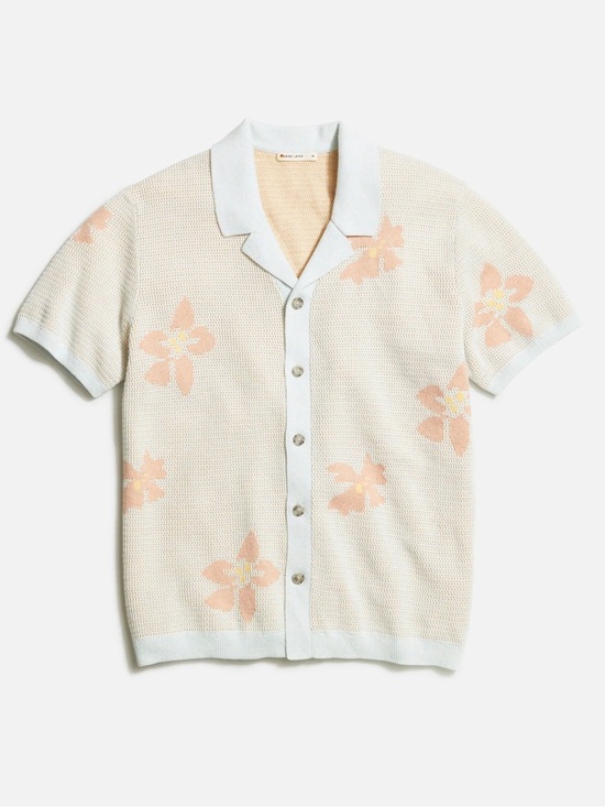 Marine Layer Other - NWT Marine Layer Summer 2024 Asher Sweater Resort Shirt Light Aqua Size 2XL